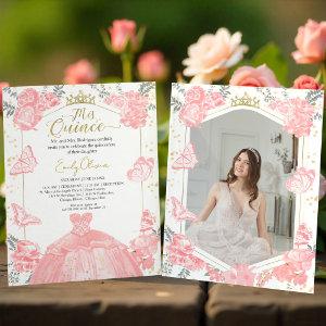 Mis Quince Photo Budget  Pink Floral