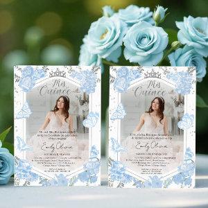Mis Quince Photo  Bilingual Dusty Blue