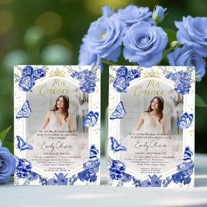 Mis Quince Photo  Bilingual Royal Blue