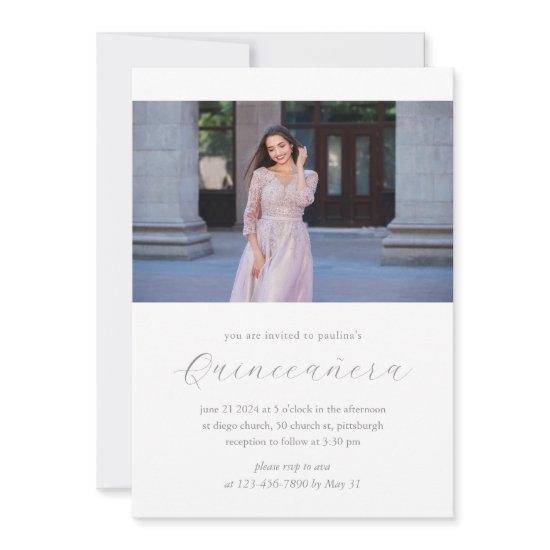 Modern Blush Quinceañera 15 Year Birthday Photo
