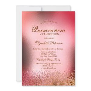 Modern Elegant Diamonds  Metallic Quinceañera
