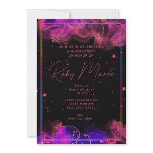 Modern Elegant Marble Geode Quinceanera