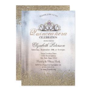 Modern Gold Diamonds,Tiara Metallic Quinceañera