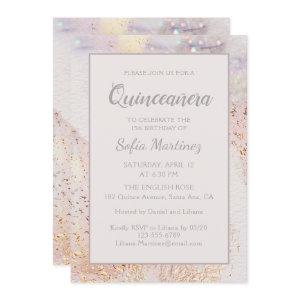 Modern Marble Sparkle | Quinceañera