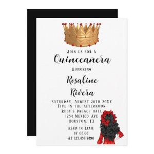 Modern Red and Gold Quinceanera Birthday