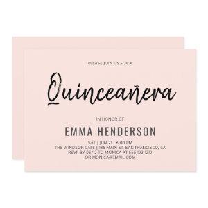 Modern Simple Quinceanera Birthday