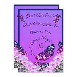 Monogram Quinceañera 15 And Taking Flight Announcement