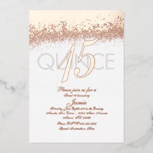 Monogrammed Quince Gold Pressed Glitter   Foil