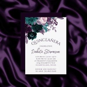 Moody Boho | Eggplant Purple and Teal Quinceanera