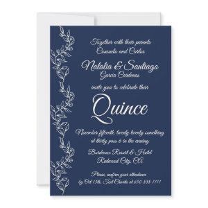 Navy Blue Off-White Twin Boy Girl Fiesta de Quince