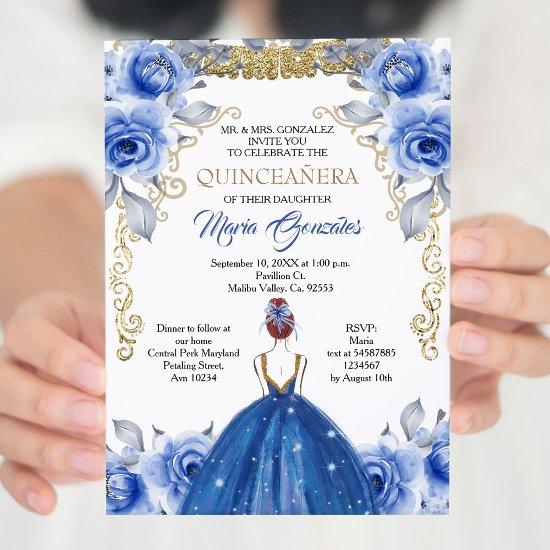 Navy Blue Quinceanera