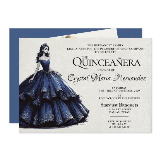 Navy Blue Quinceañera