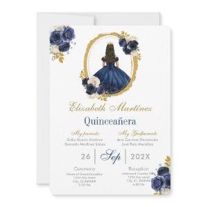 Navy blue Quinceanera