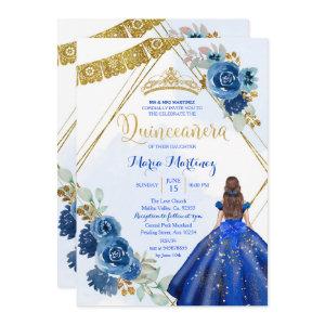 Navy Blue Roses Girl Charra 15th Birthday