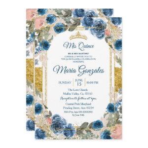 Navy Mexican Charra Quinceanera