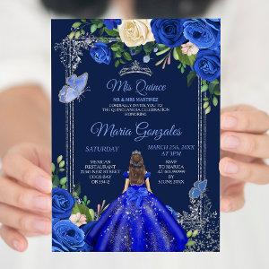 Navy Princess Dresses Mis Quince 16th Birthday