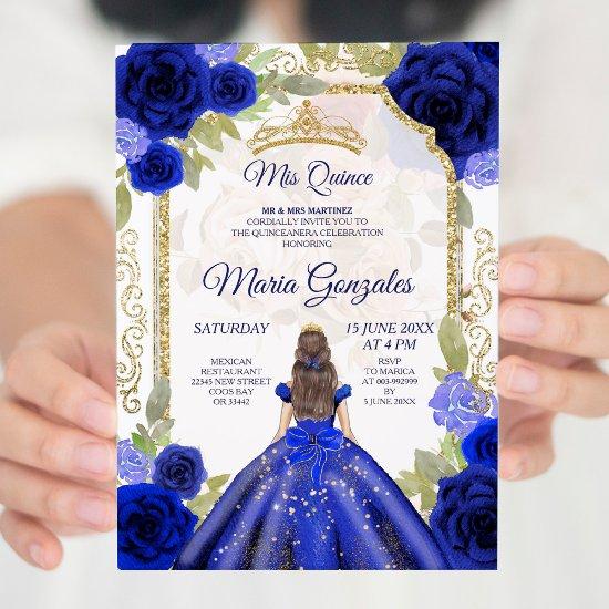 Navy Rose Mexican Girl Charra Quinceanera