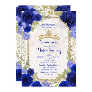 Navy Roses Mexican Girl Charra Mis Quince
