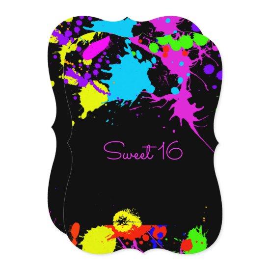 Neon Paint, Sweet Sixteen, Bat Mitzvah