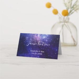 Night Under the Stars Galaxy Place Card