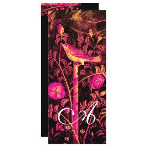 NIGHTINGALE ,ROSES MONOGRAM Red Black  Gold Yellow