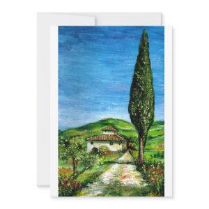 OLD FARM HOUSE IN CHIANTI, blue green red white
