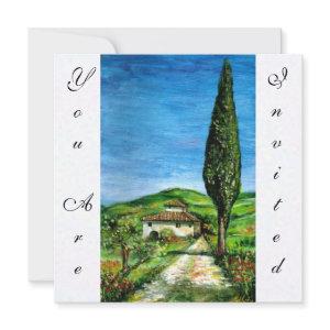 OLD FARM HOUSE IN CHIANTI, blue green red white