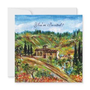 OLD FARMHOUSE IN GREEN TUSCANY LANDSCAPE Rustic