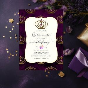 Old Gold Elegance Quinceañera Magnetic
