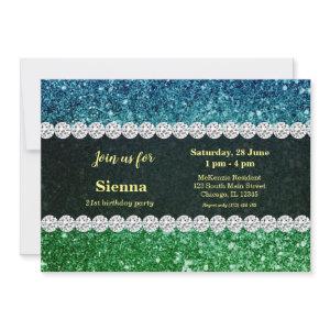 Ombre glitter sparkling