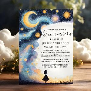 On Dark Fun Star Prom Starry Night Sky Quinceanera