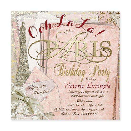 Ooh La La Vintage Paris Birthday Party