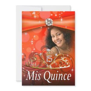 Orange Quinceanera 15 Princess Tiara  Photo