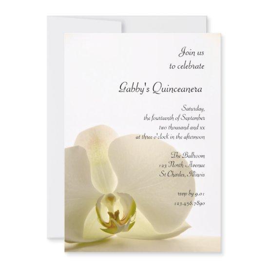 Orchid on White Quinceañera Party
