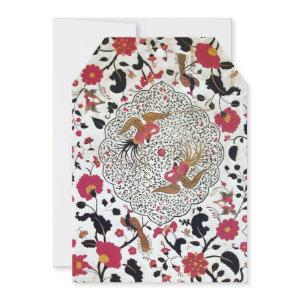 Oriental Flowers ,Leaves ,Peacocks,Butterflies  Announcement