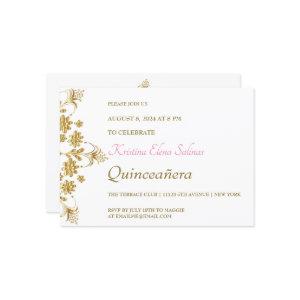 Ornate Gold Flowers Party