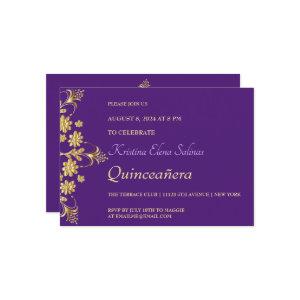 Ornate Gold Flowers Party