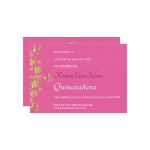 Ornate Gold Flowers Party
