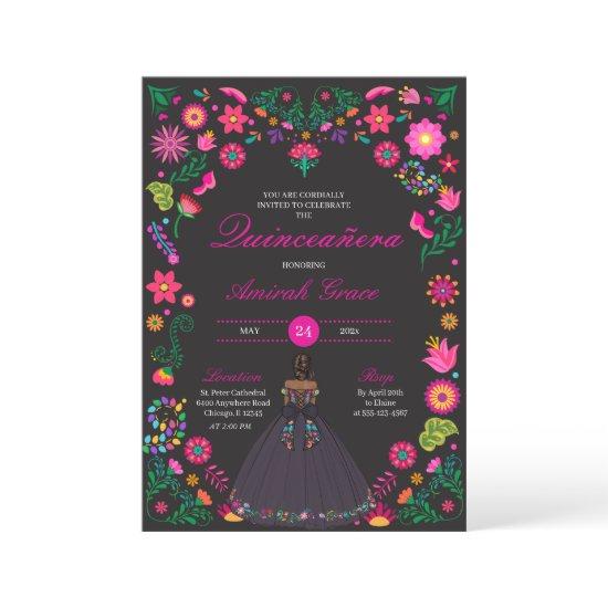 Otomi Embroidery Princess Quinceañera