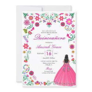 Otomi Mexican Embroidery Quinceañera