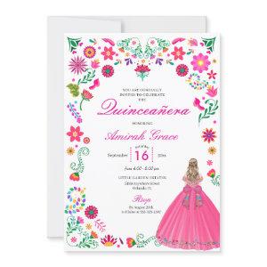 Otomi Mexican Embroidery Quinceañera