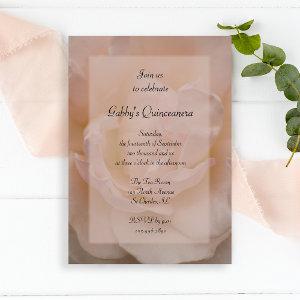 Pale Pink Rose Quinceanera Party