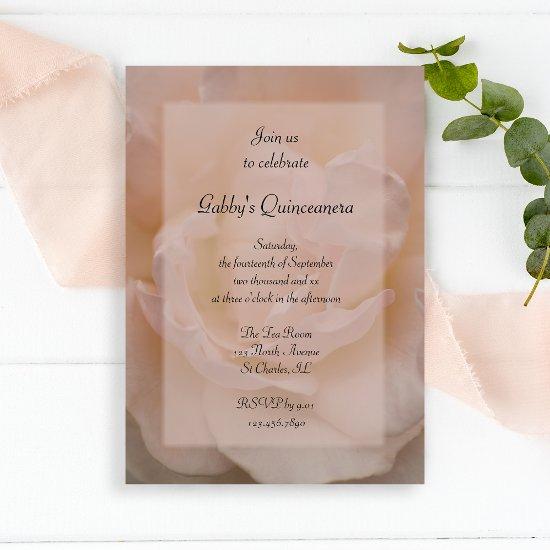 Pale Pink Rose Quinceanera Party