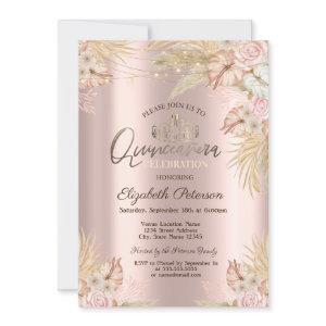 Pampas Grass Boho Flowers Quinceañera