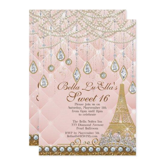 Paris Diamond and Pearls Birthday Party