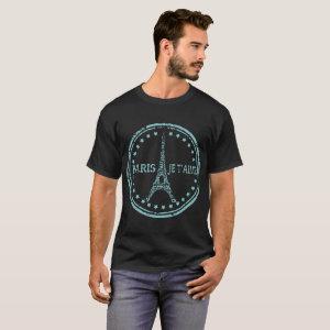 paris je t'aime eiffel tower france paris T-Shirt