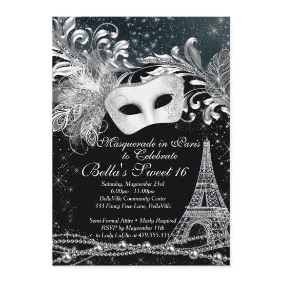 Paris Masquerade Birthday Event Party