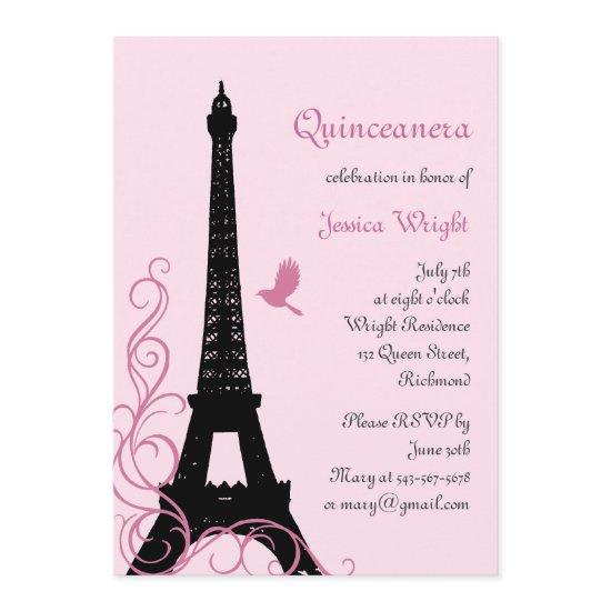 Parisian Quinceanera  (pink)