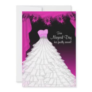 Party Gown Fuchsia Hot Pink Daisy Quinceanera