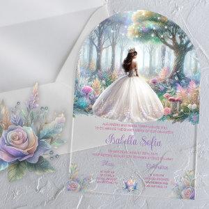 Pastel Enchanted Forest Quinceañera Acrylic